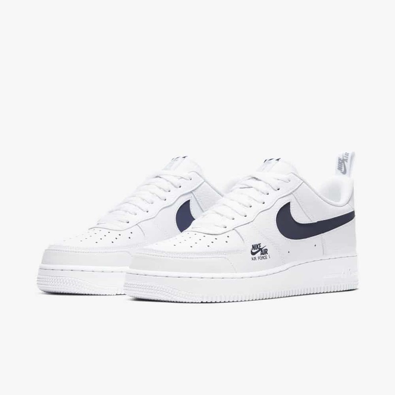 nike air force 1 white navy